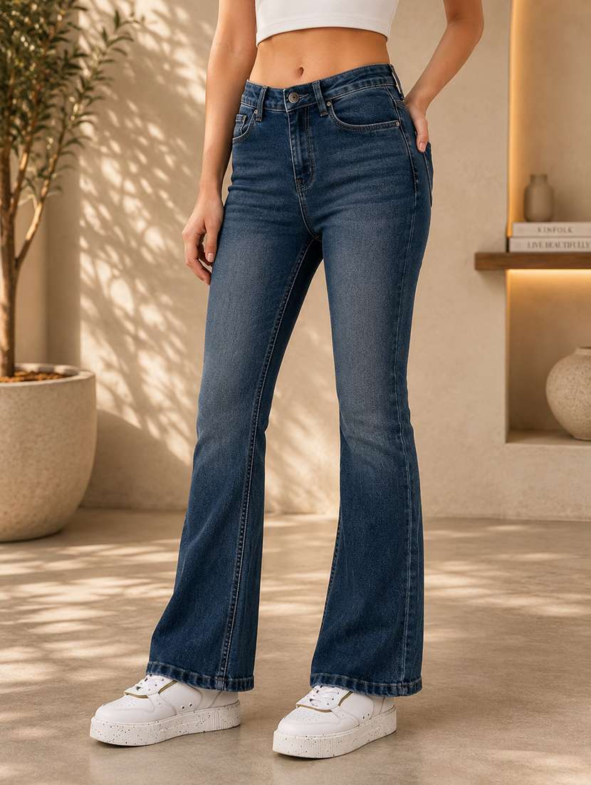 women blue full length jeans - 21287771 -  Standard Image - 3