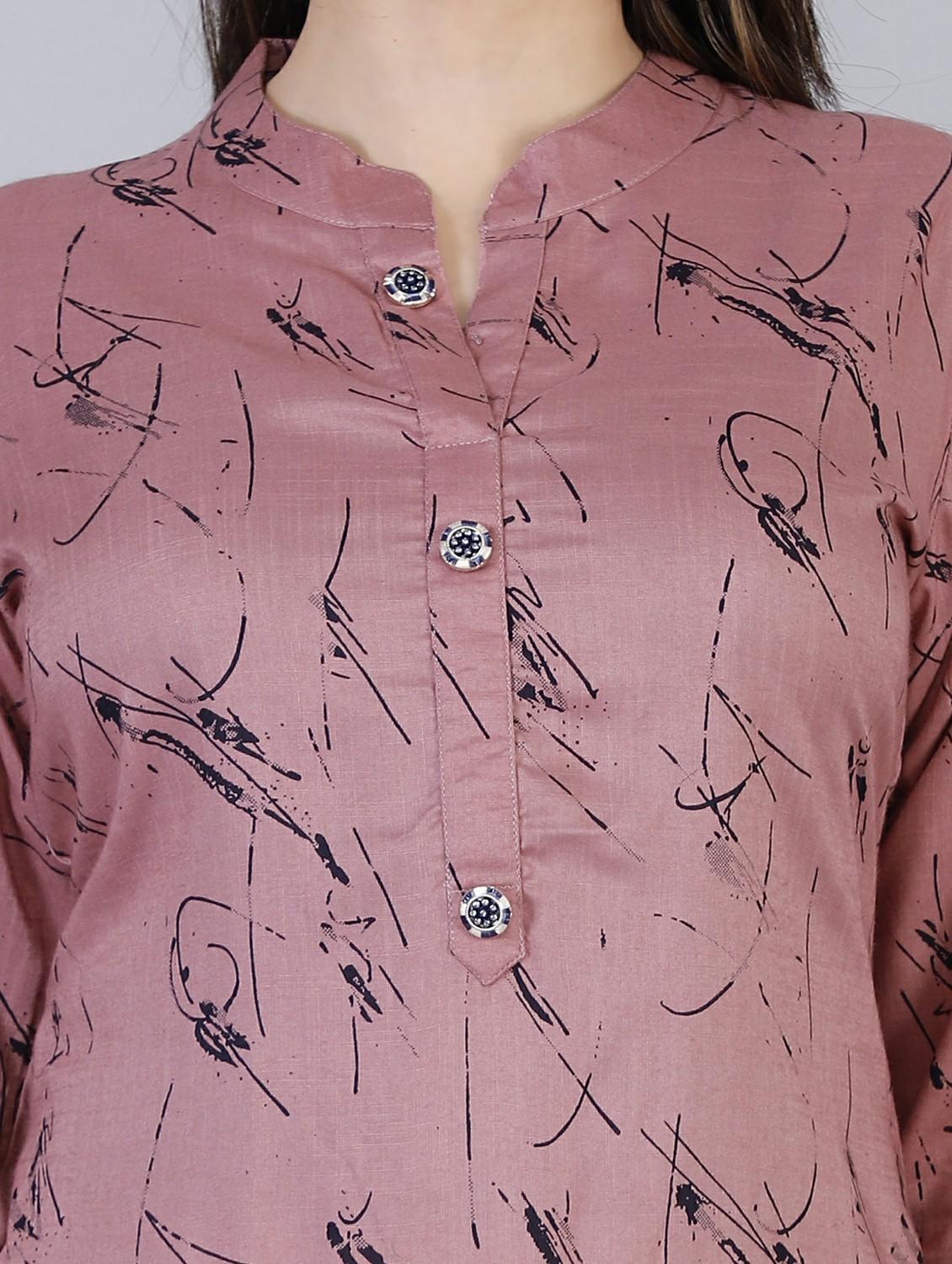 women three quarter sleeve kurta palazzo set - 21288866 - Standard Image - 3
