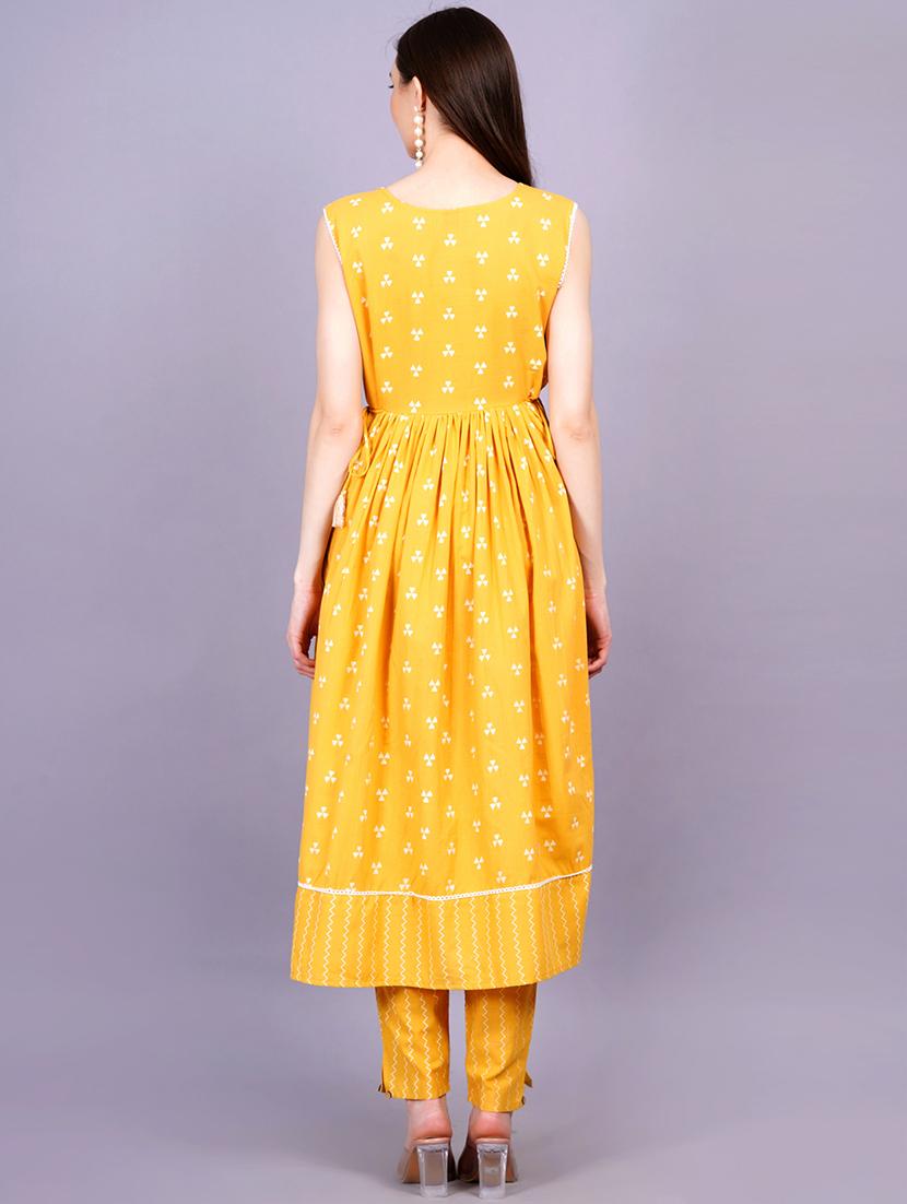 women yellow kurta pant set with dupatta - 21288946 - Standard Image - 3