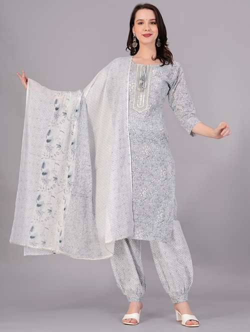 women printed kurta pant with dupatta set - 21289041 - Standard Image - 0
