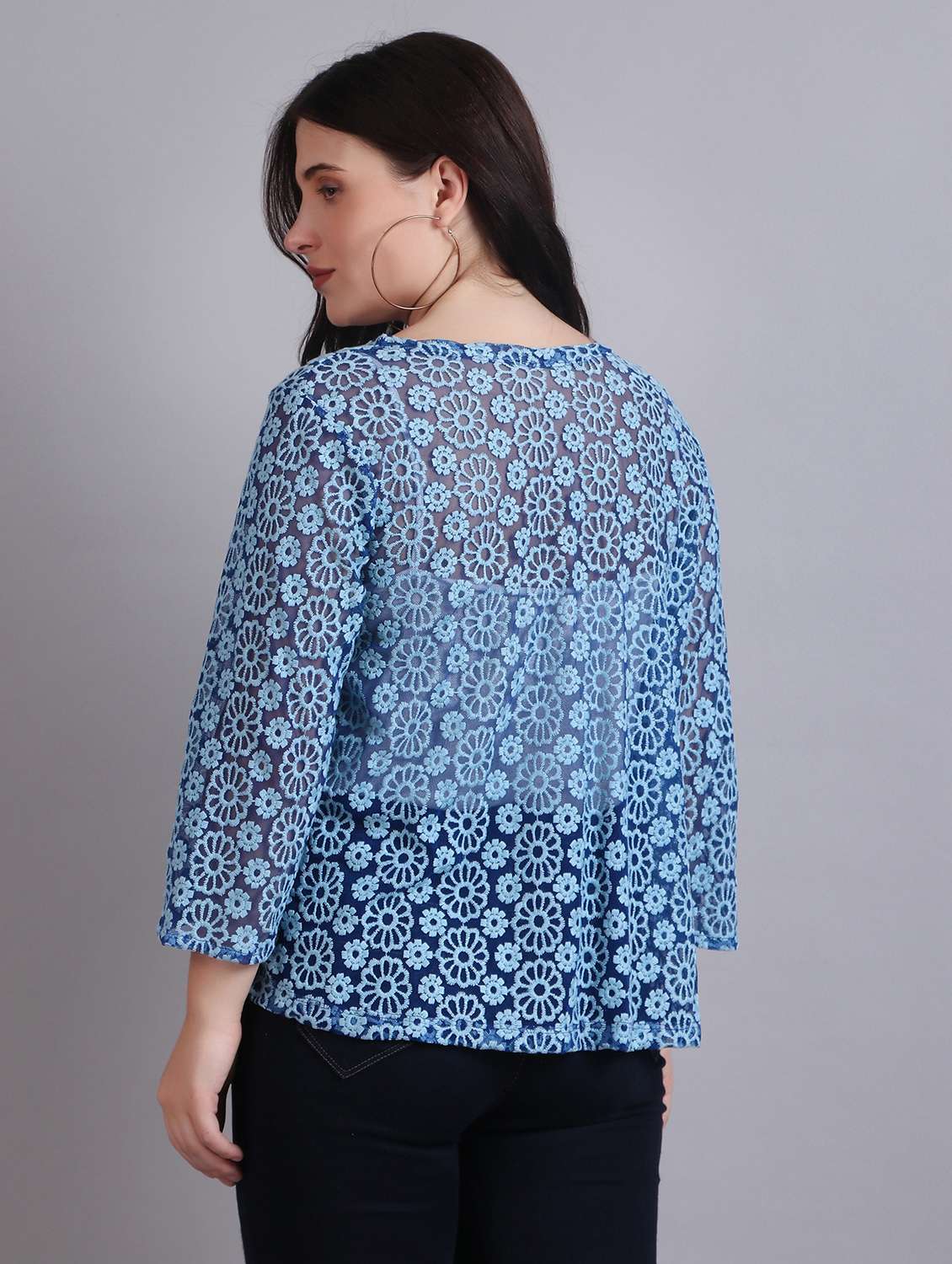 blue lace regular shrug - 21289591 -  Standard Image - 3