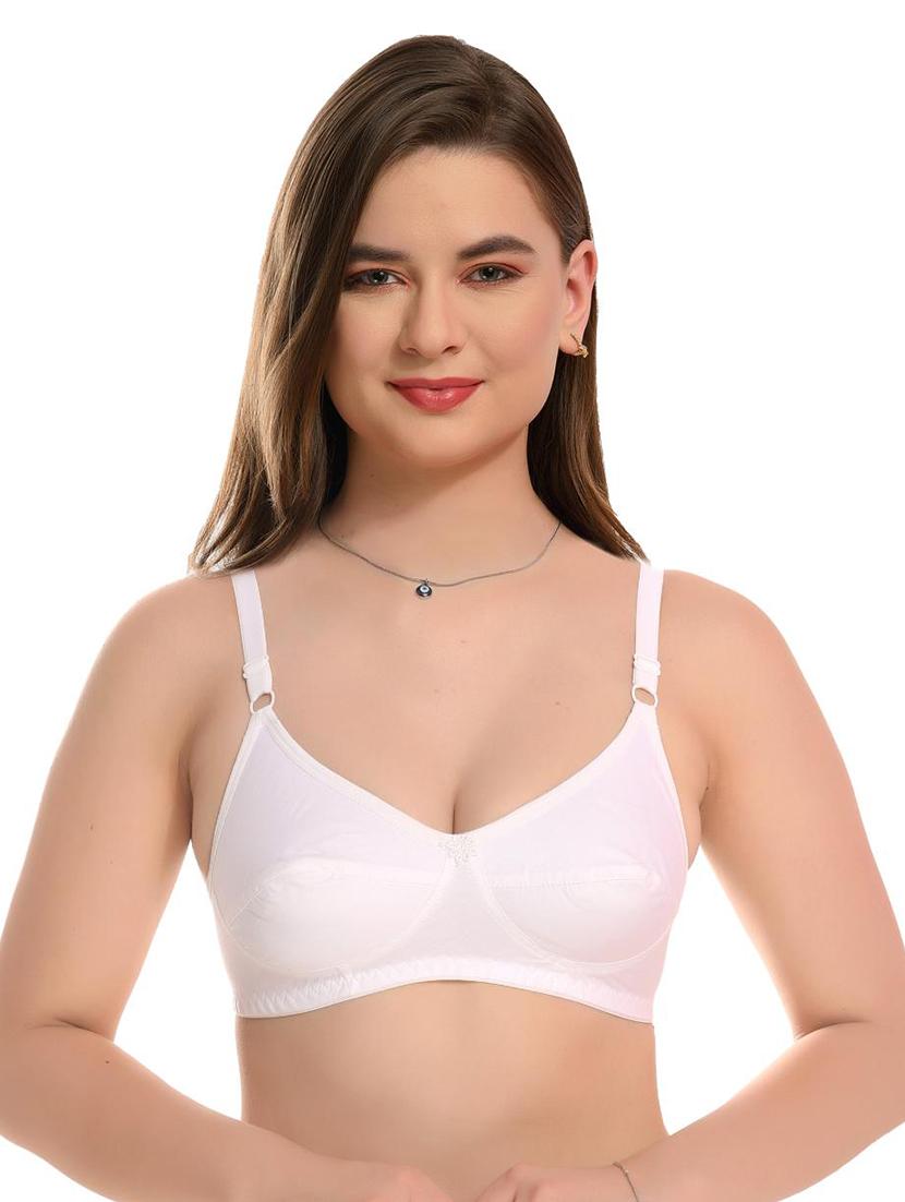 white cotton tshirt bra - 21289617 - Zoom Image - 0