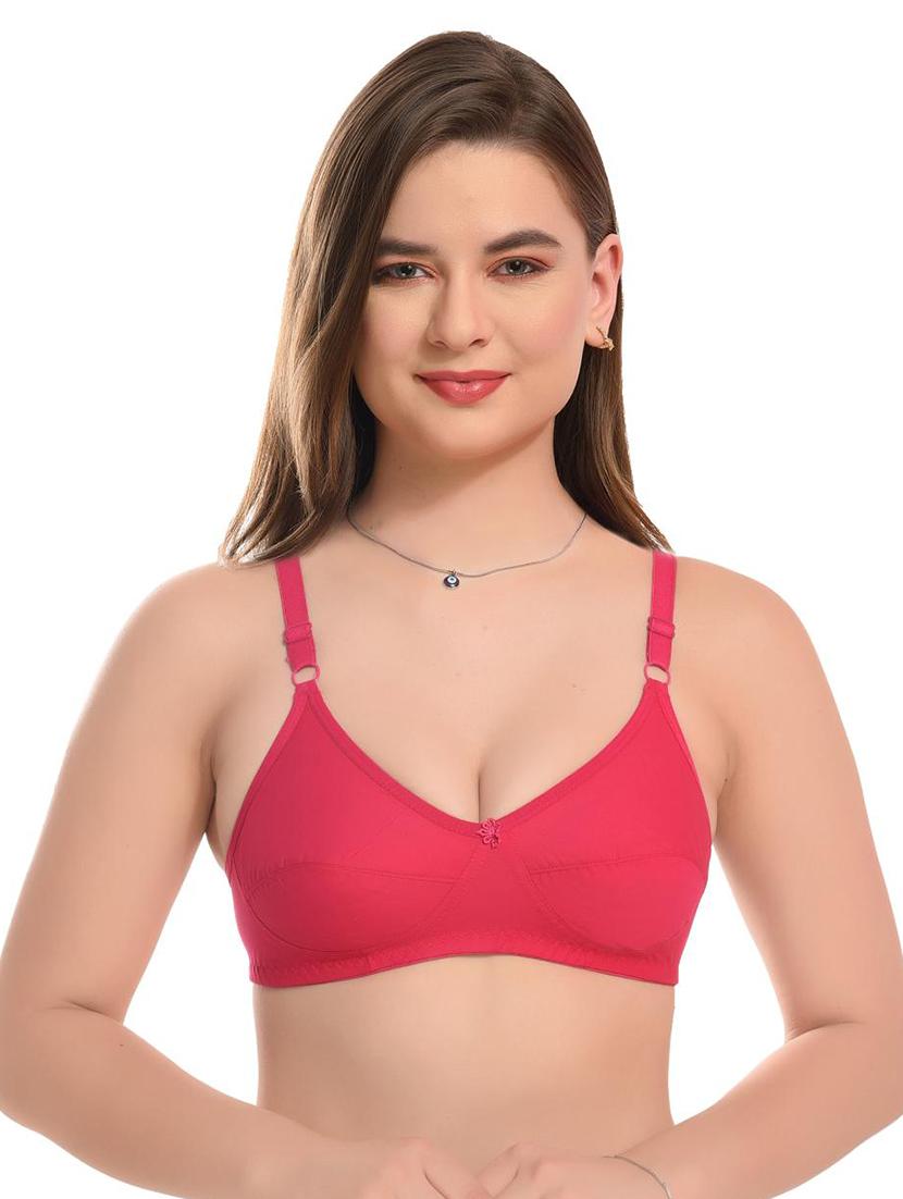 pink cotton t-shirt bra - 21289622 - Zoom Image - 0