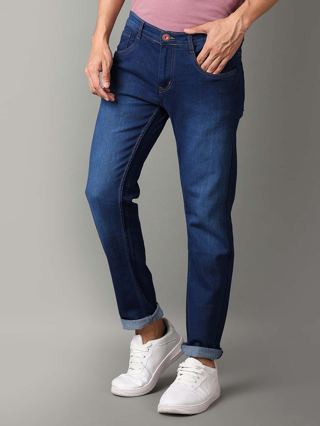 men mid rise denim jeans - 21289691 -  Standard Image - 5