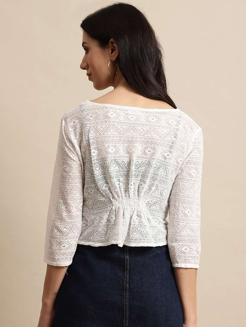 women self-designed regular shrug - 21290718 - Standard Image - 3