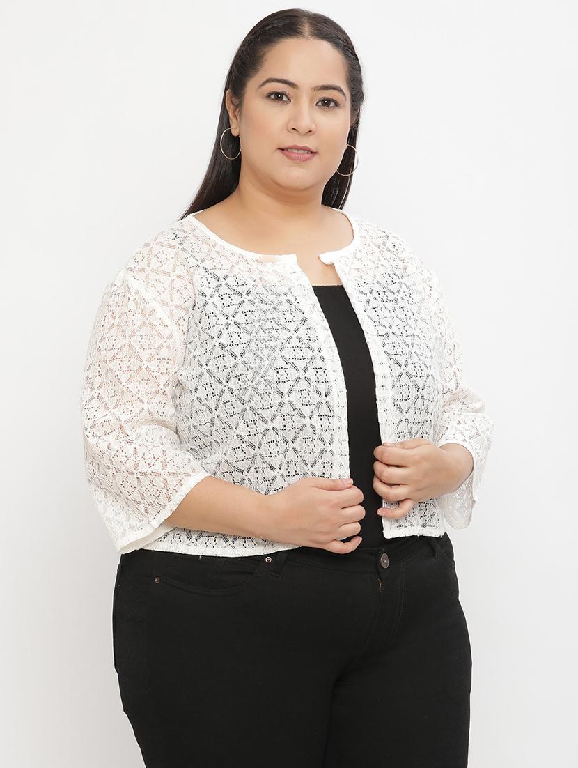 women self-designed regular shrug - 21290725 - Standard Image - 3