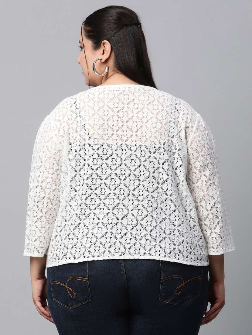 women self-designed regular shrug - 21290725 - Standard Image - 5