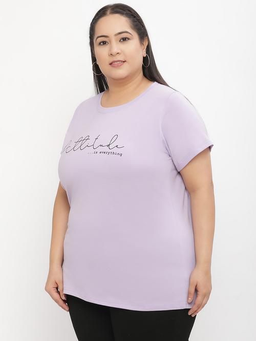 lavender cotton regular tshirt - 21290781 - Standard Image - 0