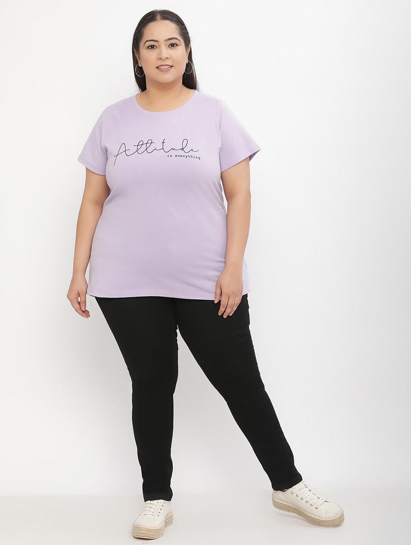 lavender cotton regular tshirt - 21290781 - Standard Image - 5