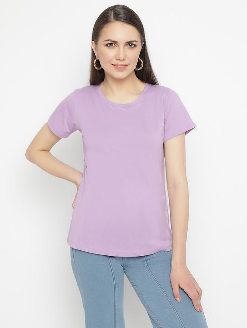lavender cotton regular tshirt - 21290782 - Standard Image - 0