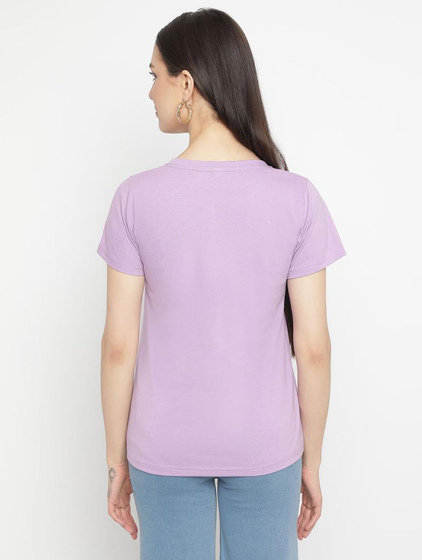 lavender cotton regular tshirt - 21290782 - Standard Image - 3
