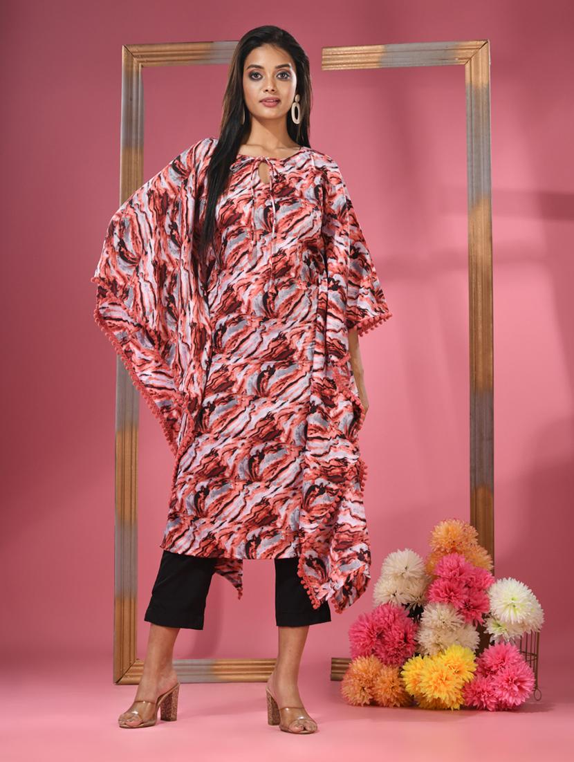 women multi color printed kaftan kurta - 21291333 -  Zoom Image - 0