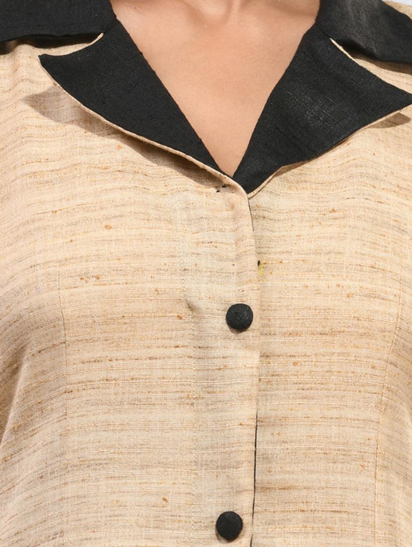 women three quarter sleeve a-line kurta - 21291381 - Standard Image - 5