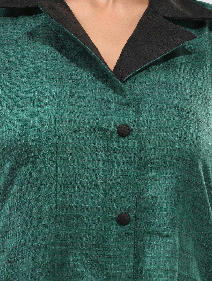 women three quarter sleeve a-line kurta - 21291382 - Standard Image - 5