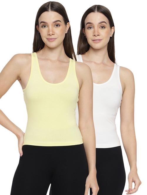 women pack of 2 solid camisoles - 21291637 - Standard Image - 0