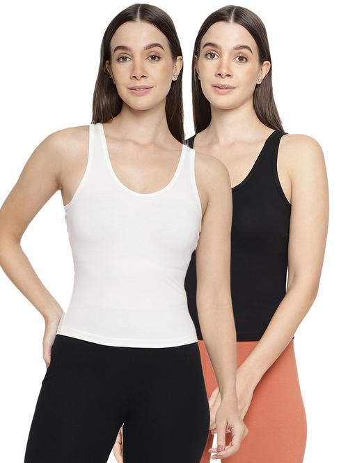 women pack of 2 solid camisoles - 21291638 - Standard Image - 0