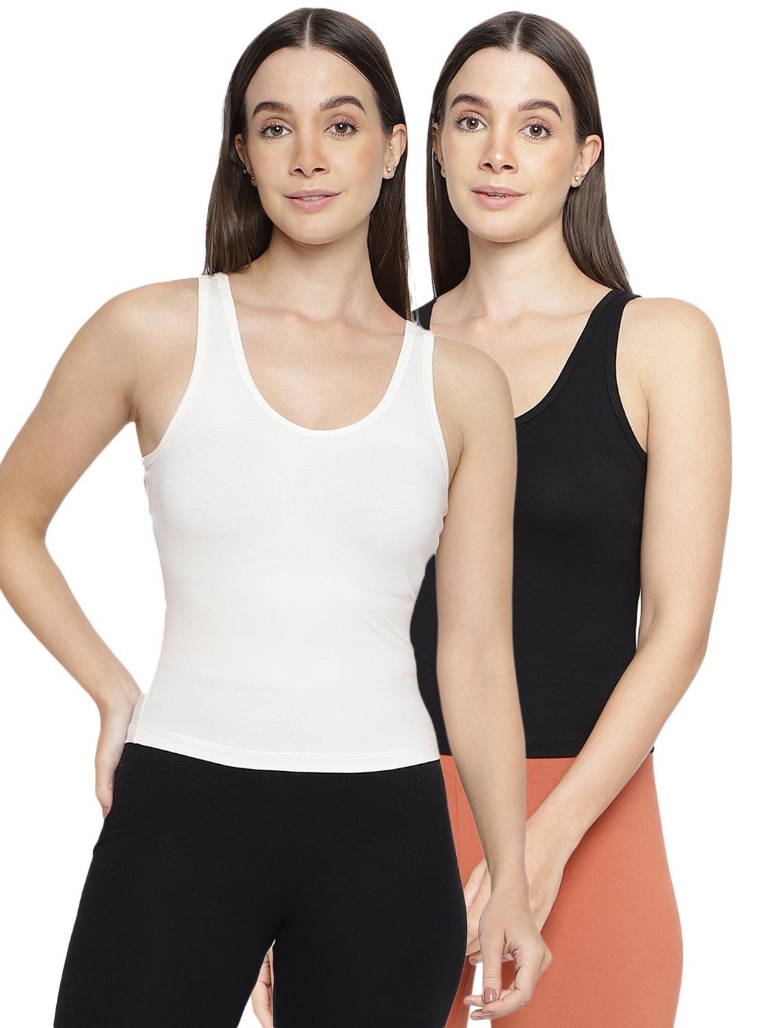 women pack of 2 solid camisoles