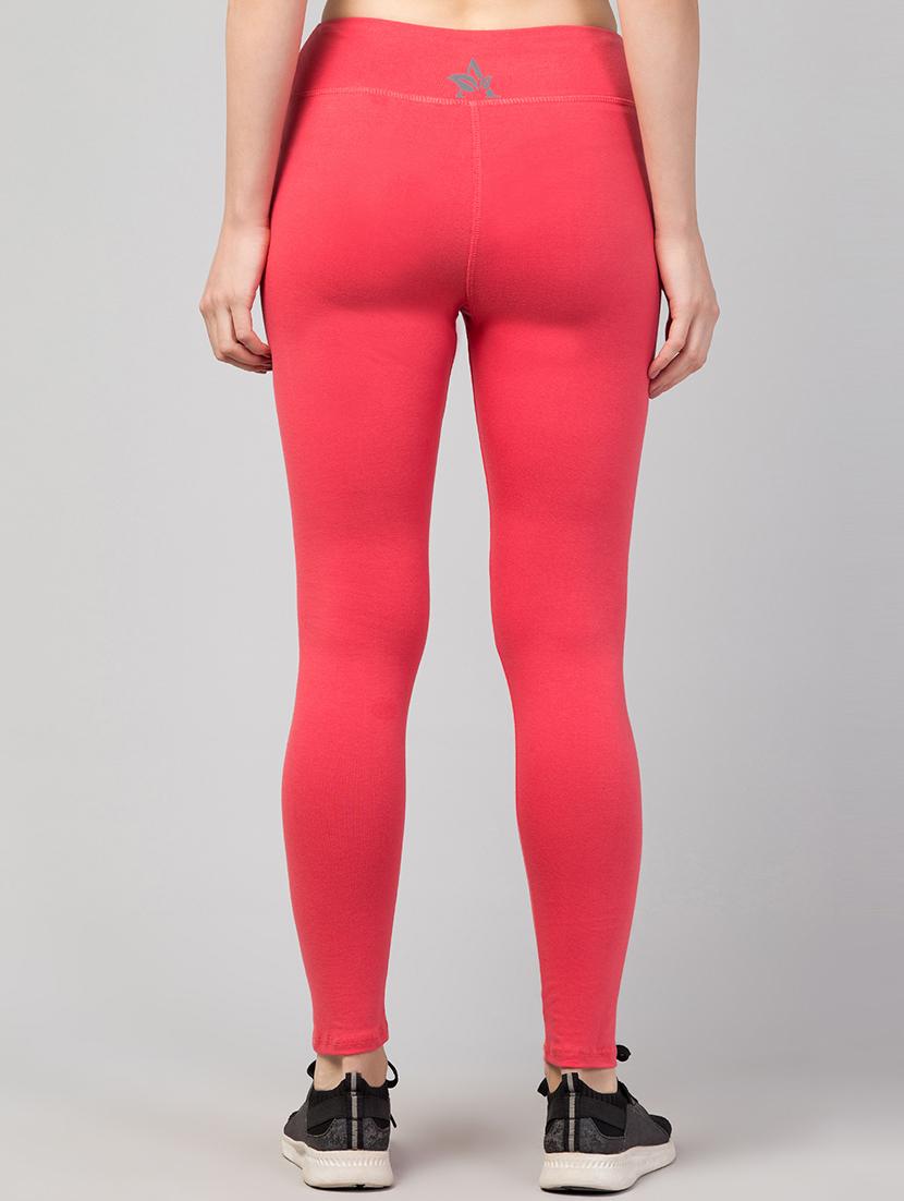 pink polyester regular yoga pant - 21292035 - Standard Image - 3