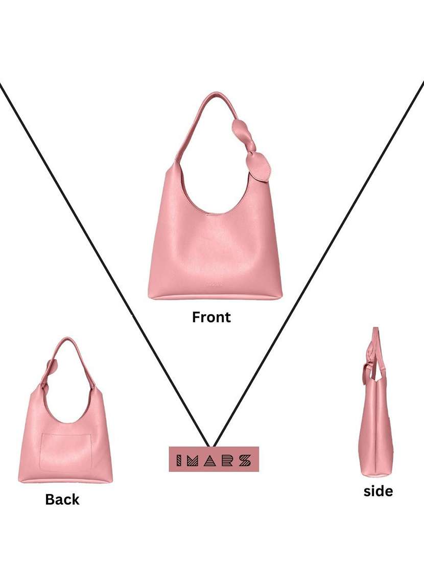 pink leatherette handbag - 21292065 -  Standard Image - 3
