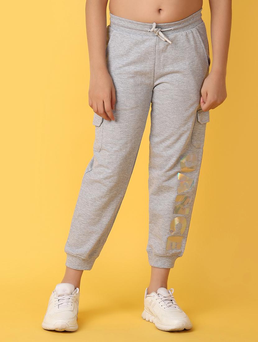 grey typographic cargo trouser - 21292245 -  Zoom Image - 0