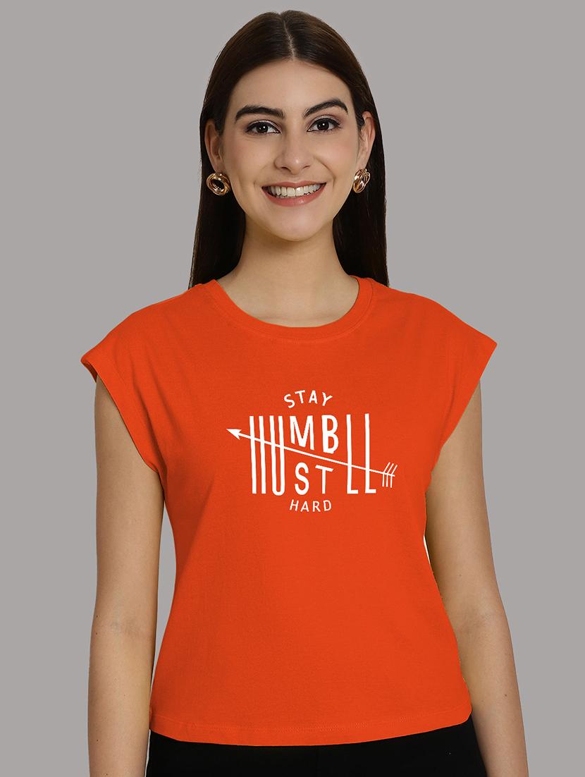 orange cotton crop top - 21292472 - Zoom Image - 0