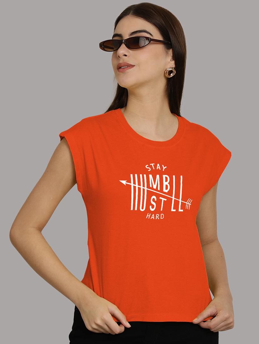 orange cotton crop top - 21292472 - Standard Image - 3