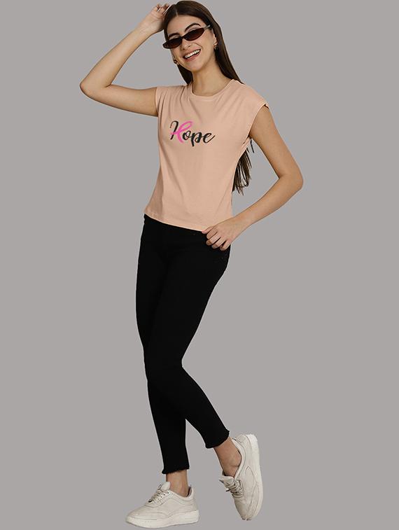 women printed round neck crop top - 21292498 - Standard Image - 5