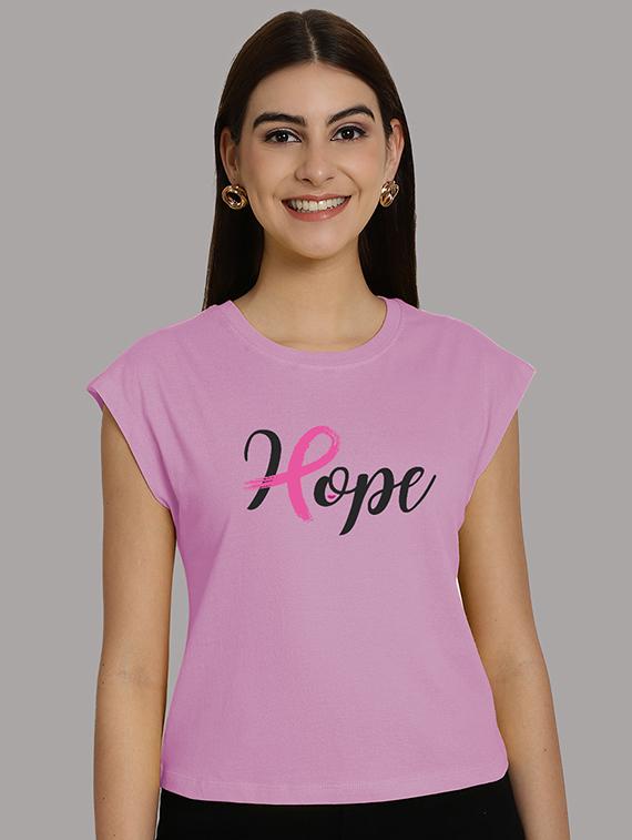 women printed round neck crop top - 21292500 - Zoom Image - 0