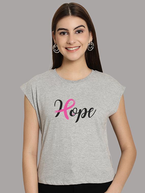 women printed round neck crop top - 21292502 -  Zoom Image - 0