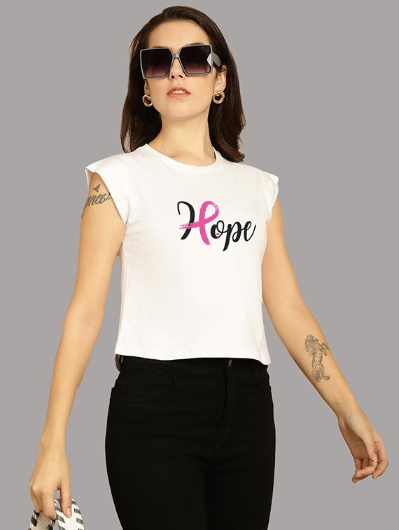 women printed round neck crop top - 21292503 - Standard Image - 3