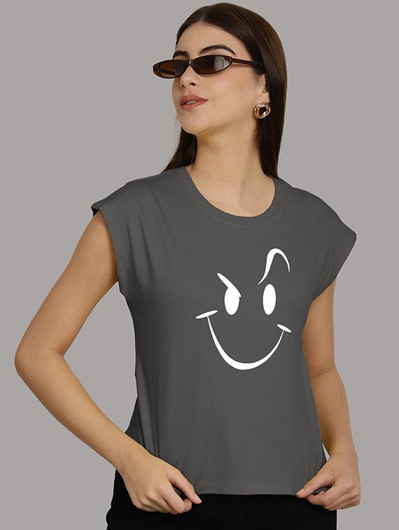 women printed round neck crop top - 21292504 - Standard Image - 3