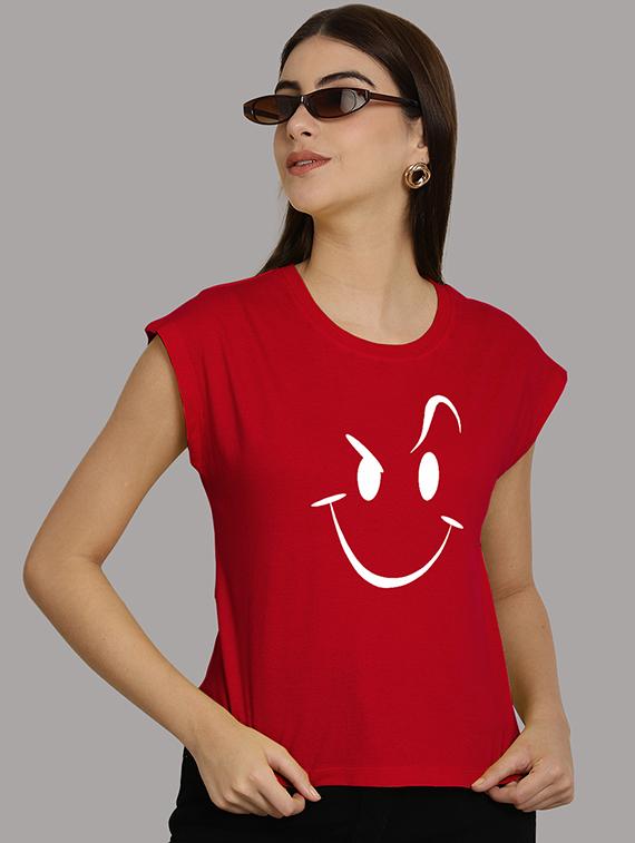 women printed round neck crop top - 21292514 - Standard Image - 3