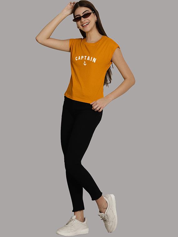 women printed round neck crop top - 21292518 - Standard Image - 5