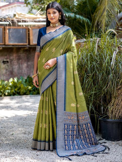 women self design tussar saree - 21294649 -  Standard Image - 0