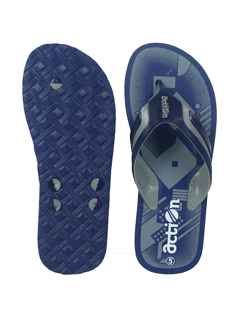 men blue slip on slipper - 21295167 - Standard Image - 3
