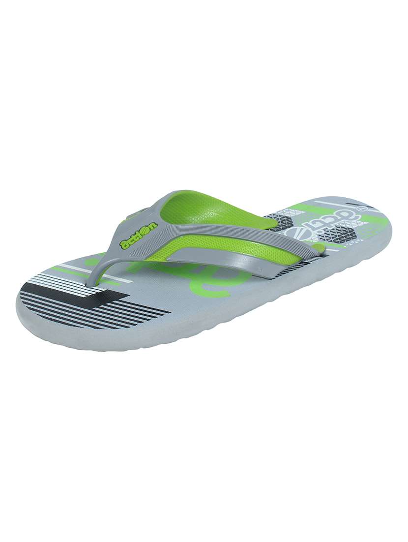 men grey slip on slipper