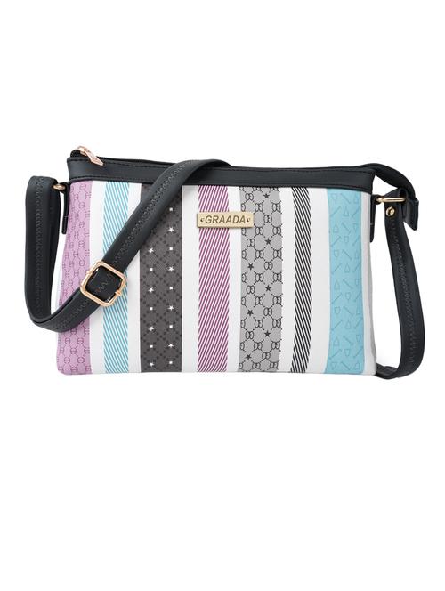 white leatherette sling bag - 21296658 -  Standard Image - 0