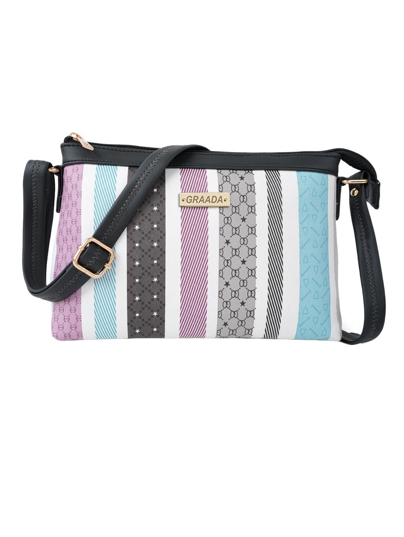 white leatherette sling bag - 21296658 -  Zoom Image - 0