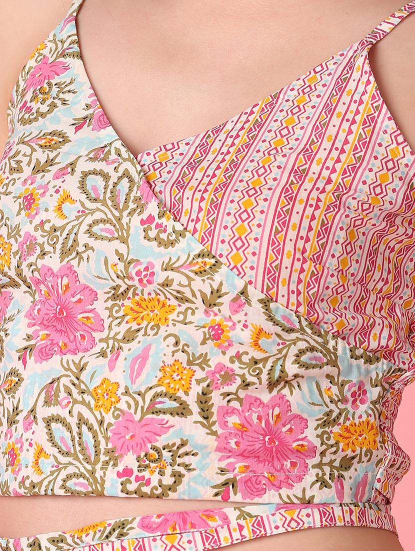 women multi coloured cotton crop top - 21296837 - Standard Image - 5