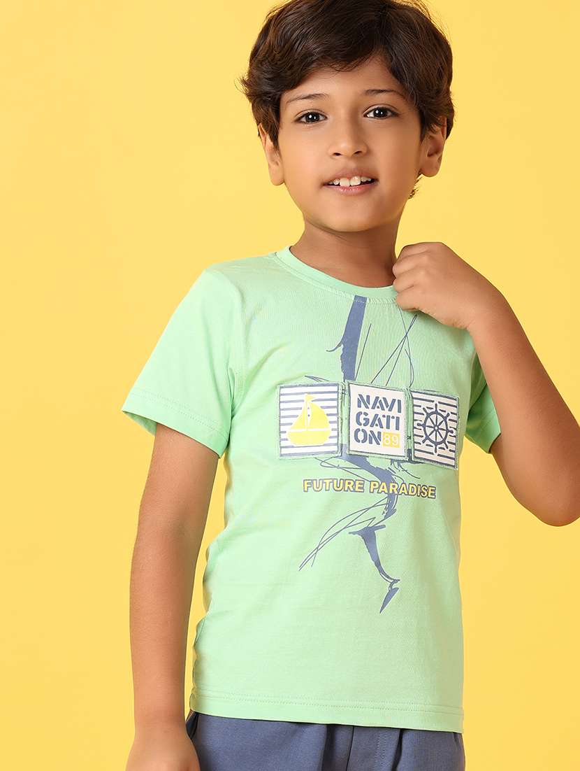 boys printed cotton shorts twin set - 21296847 -  Standard Image - 5