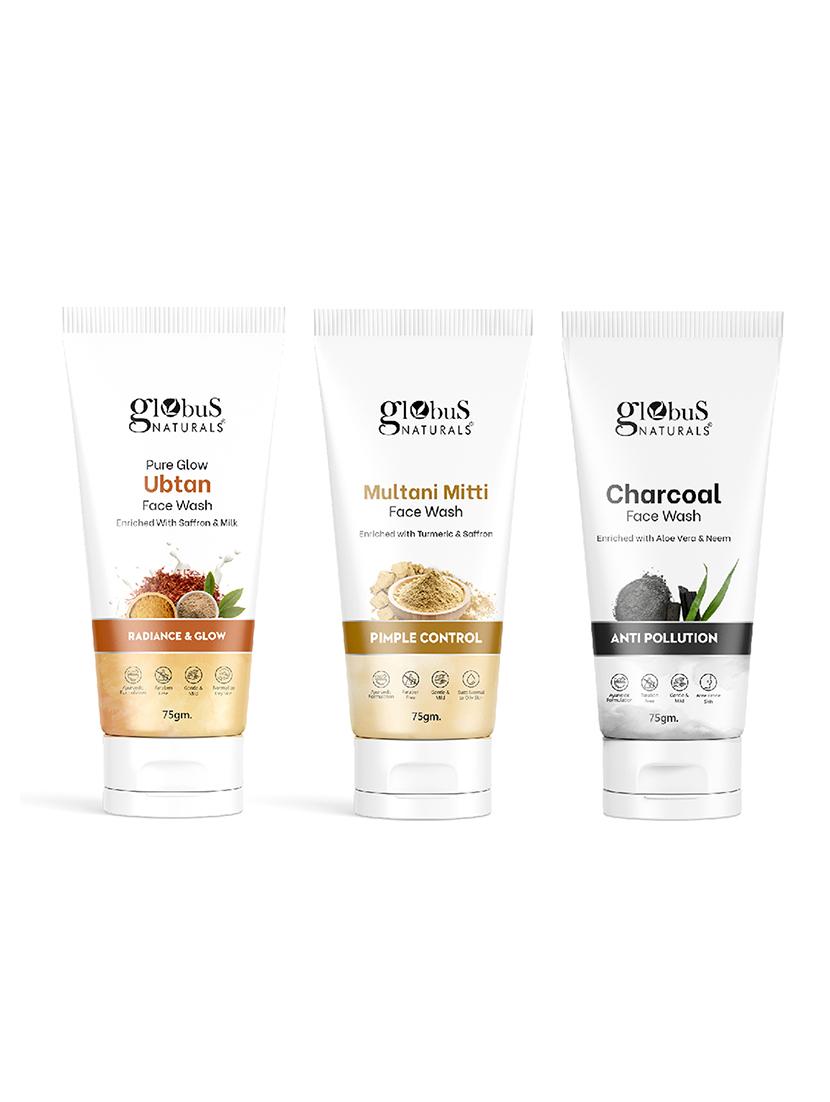 set of 3 globus naturals face wash - 21297114 - Zoom Image - 0