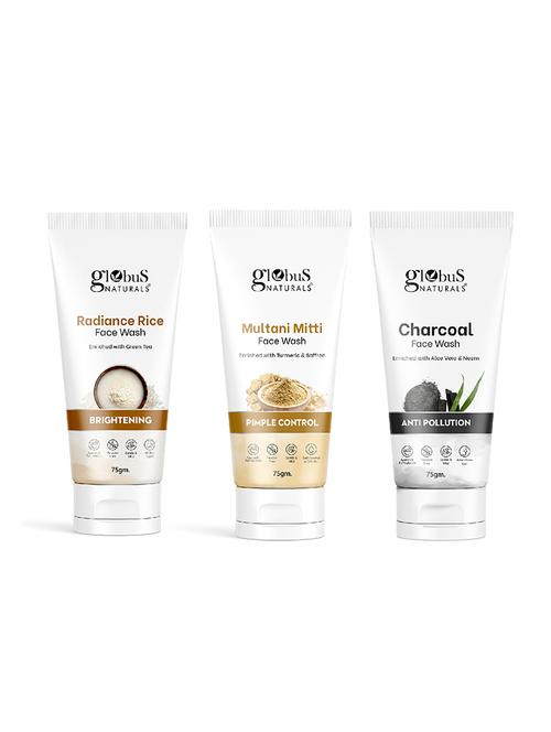 set of 3 globus naturals face wash - 21297115 - Standard Image - 0
