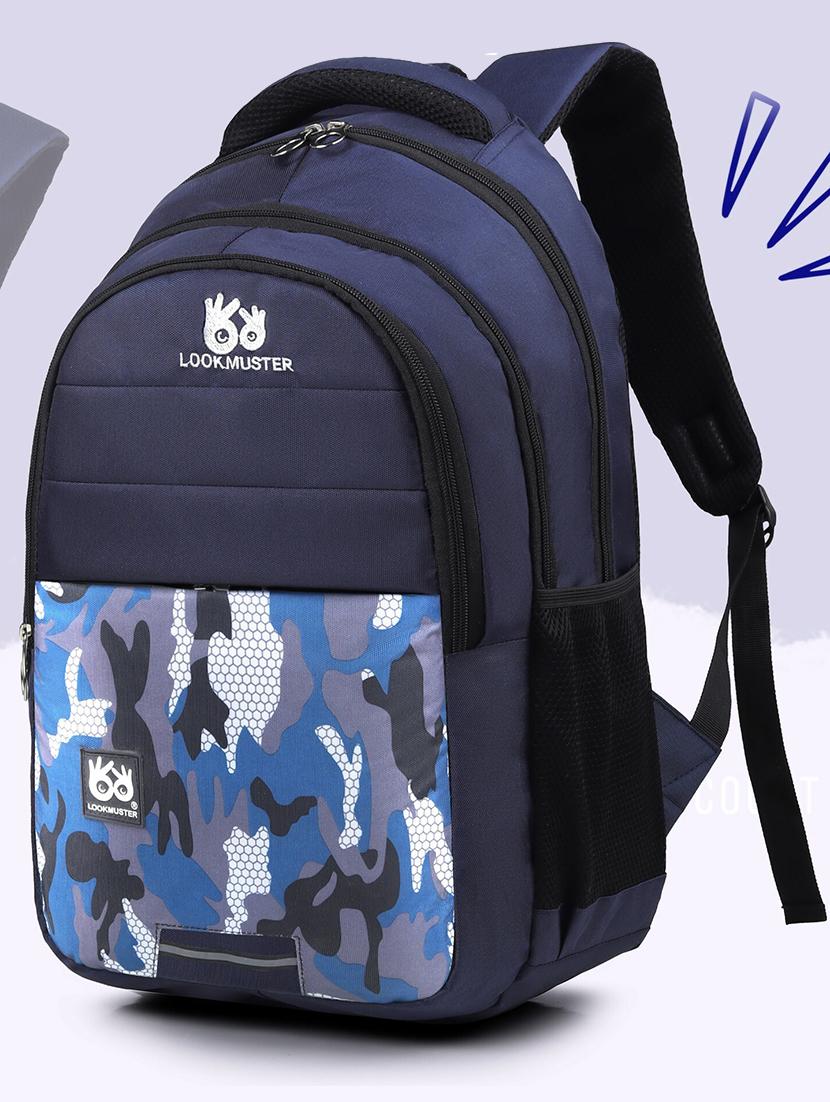 blue polyester regular backpack - 21300955 - Zoom Image - 0
