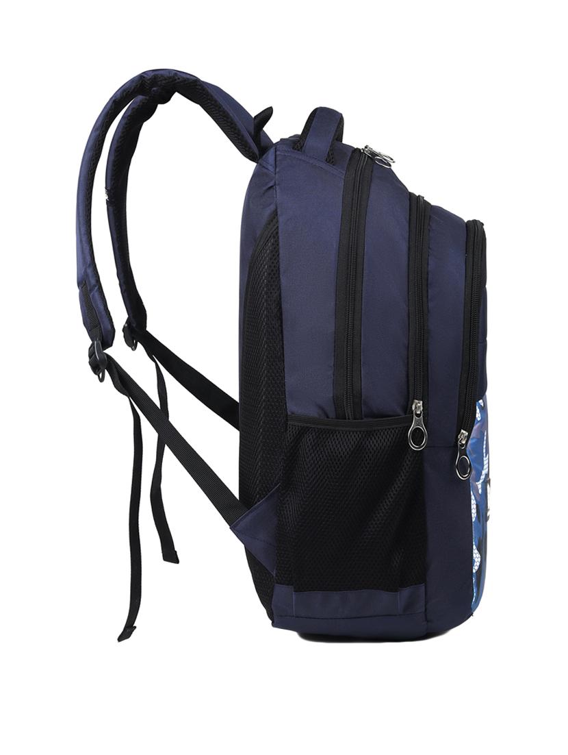 blue polyester regular backpack - 21300955 - Standard Image - 3