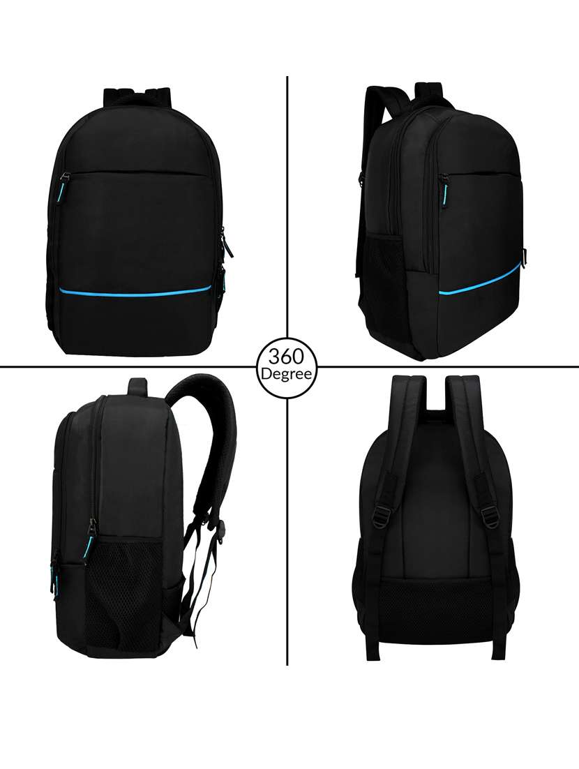 men solid laptop backpack - 21301165 - Standard Image - 5