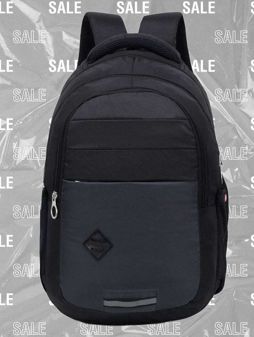 men solid laptop backpack