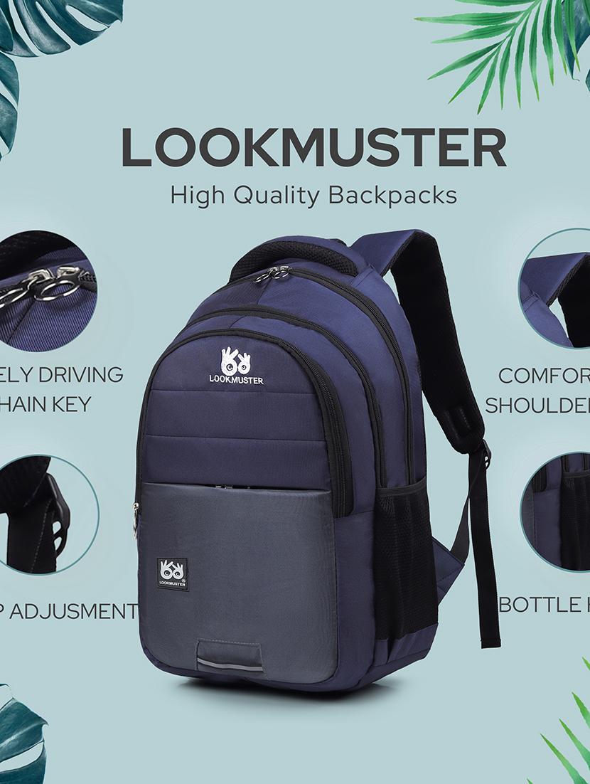 men color block laptop backpack - 21301215 - Standard Image - 5