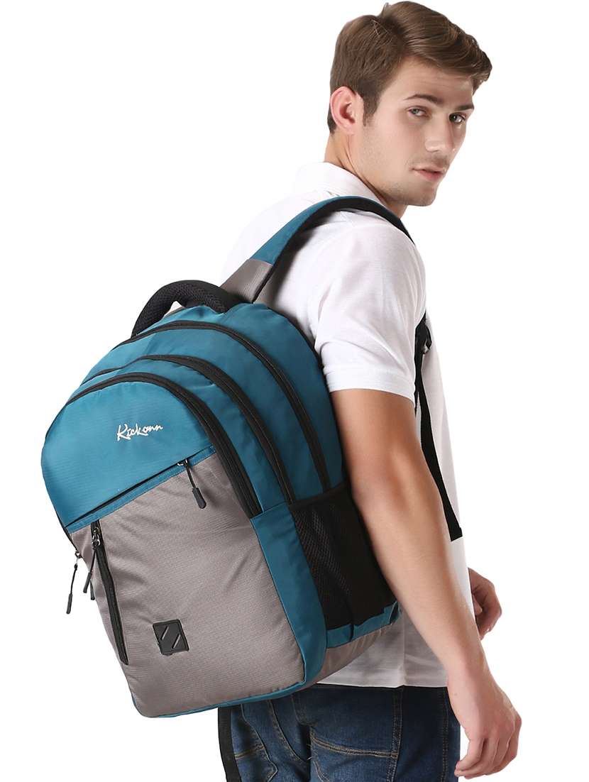 men color block laptop backpack - 21301221 -  Standard Image - 5