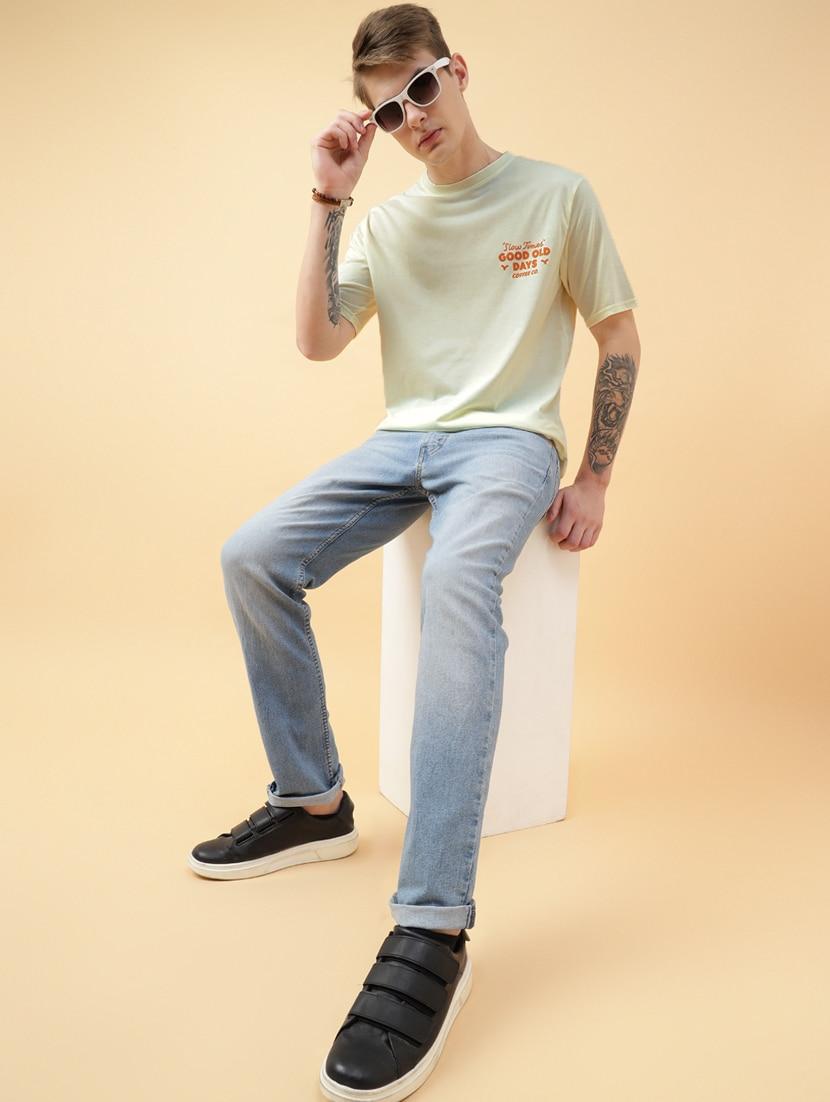 men back print oversized short sleeves t-shirt - 21303634 - Standard Image - 3