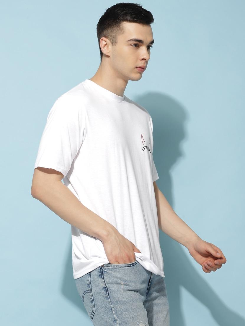 men back print oversized short sleeves t-shirt - 21303650 - Standard Image - 5